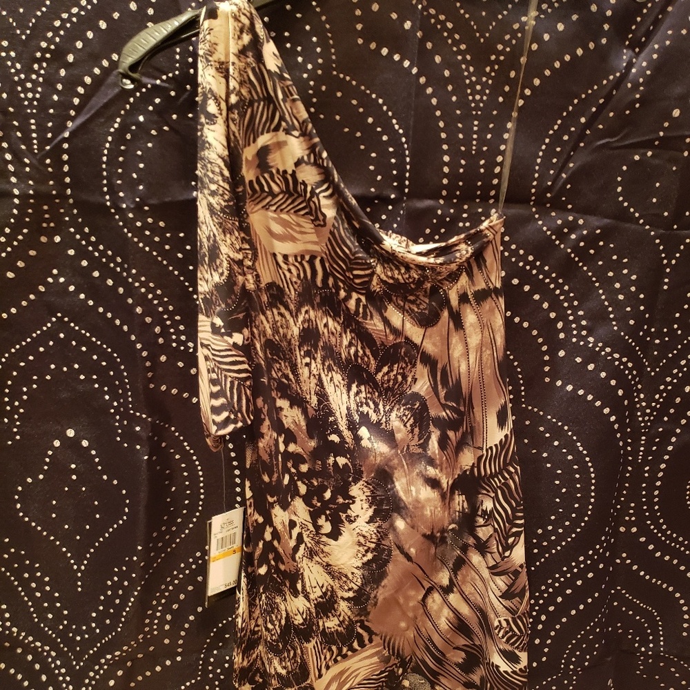 One sided sleeve dress top Nwt